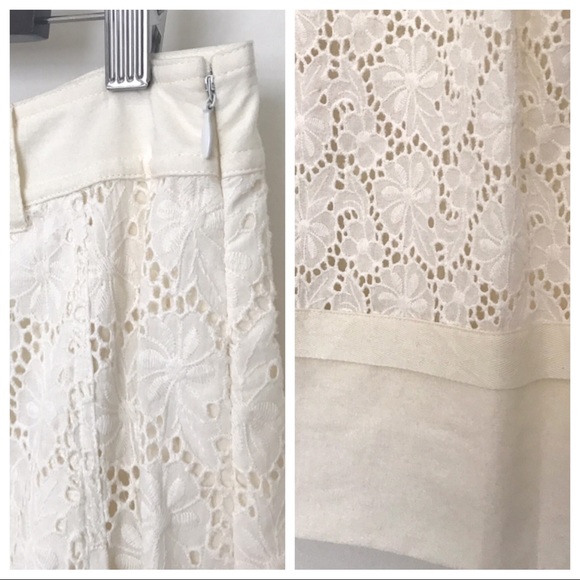 DONATED HP 🎉 NWT Jon Cream Eyelet Suit Jacket and Skirt 8 - Picture 5 of 8